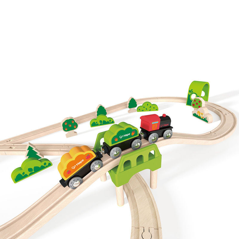 hape forest railway set