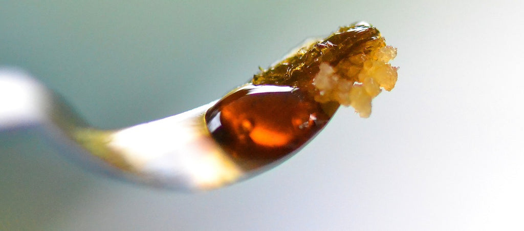 A close-up of some weed concentrate.