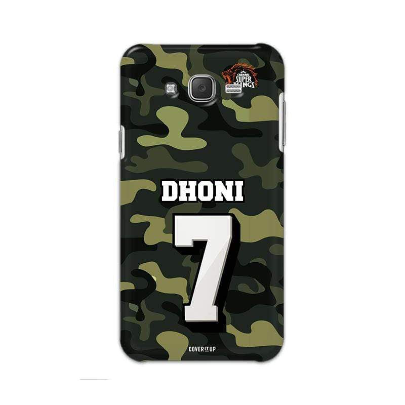 Samsung Phone Case Default Official Chennai Super Kings Dhoni Camouflage Galaxy J7 3D Case