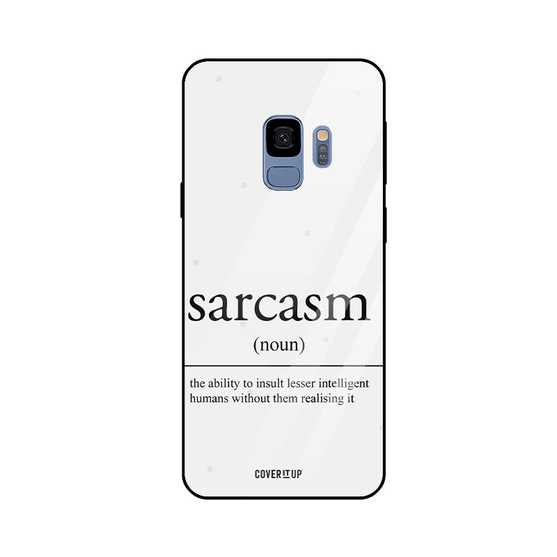 Sarcasm Definition Samsung Galaxy S9 Glass Case