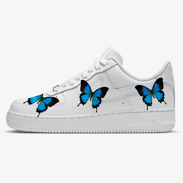 Ombre Blue Butterfly AF1 – The Custom Sneaker Co
