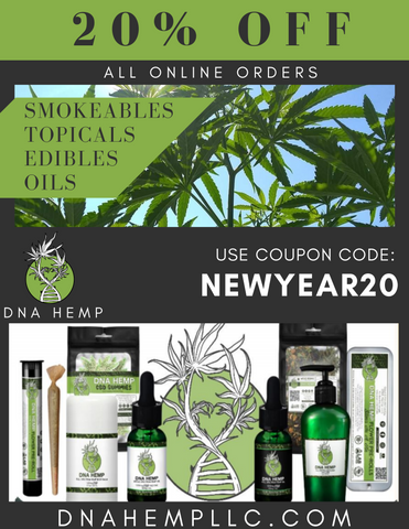 DNA Hemp NEW YEAR COUPON 20% OFF