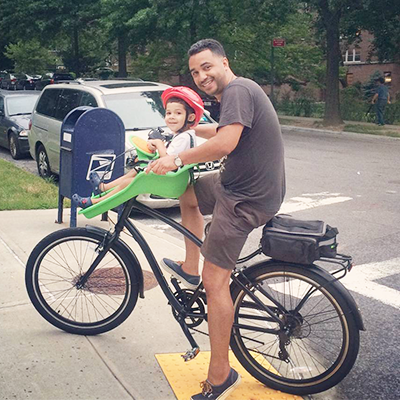 beach cruiser with baby seat