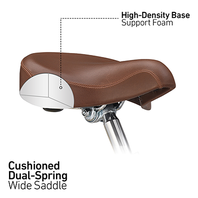 wide comfort bike saddle