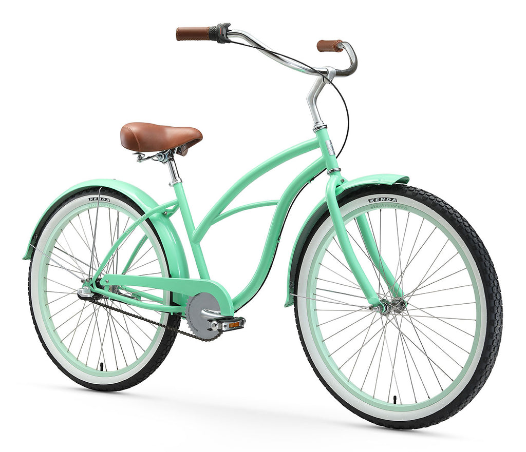 sixthreezero classic edition 3 speed women's beach cruiser bike