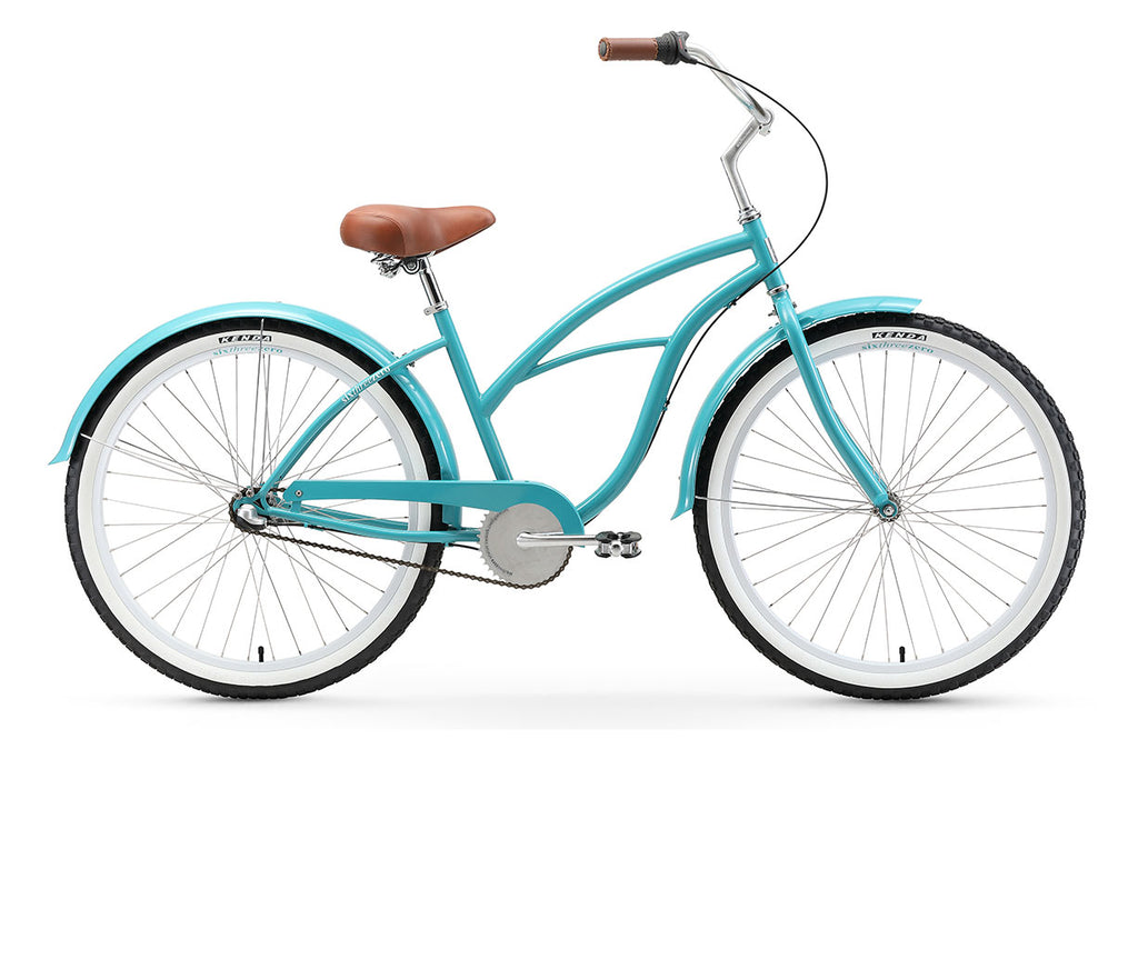 turquoise cruiser bike