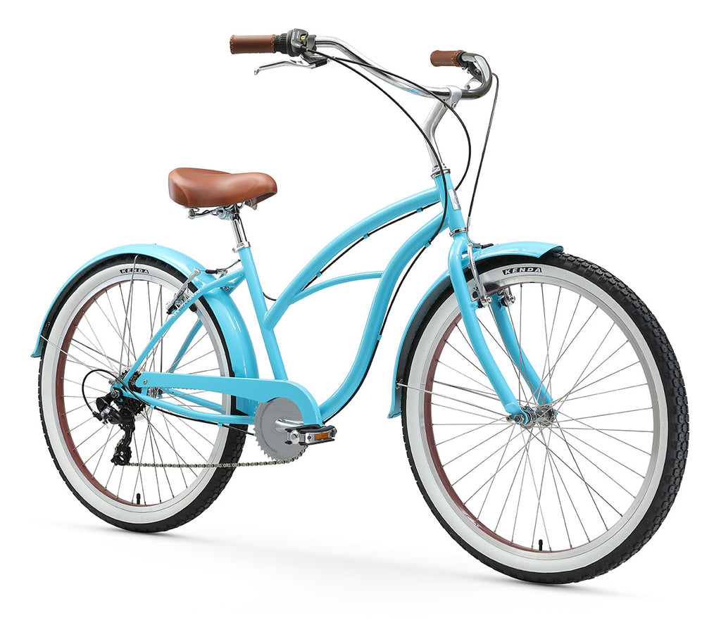 sixthreezero women's 26 inch 7 speed cruiser bike