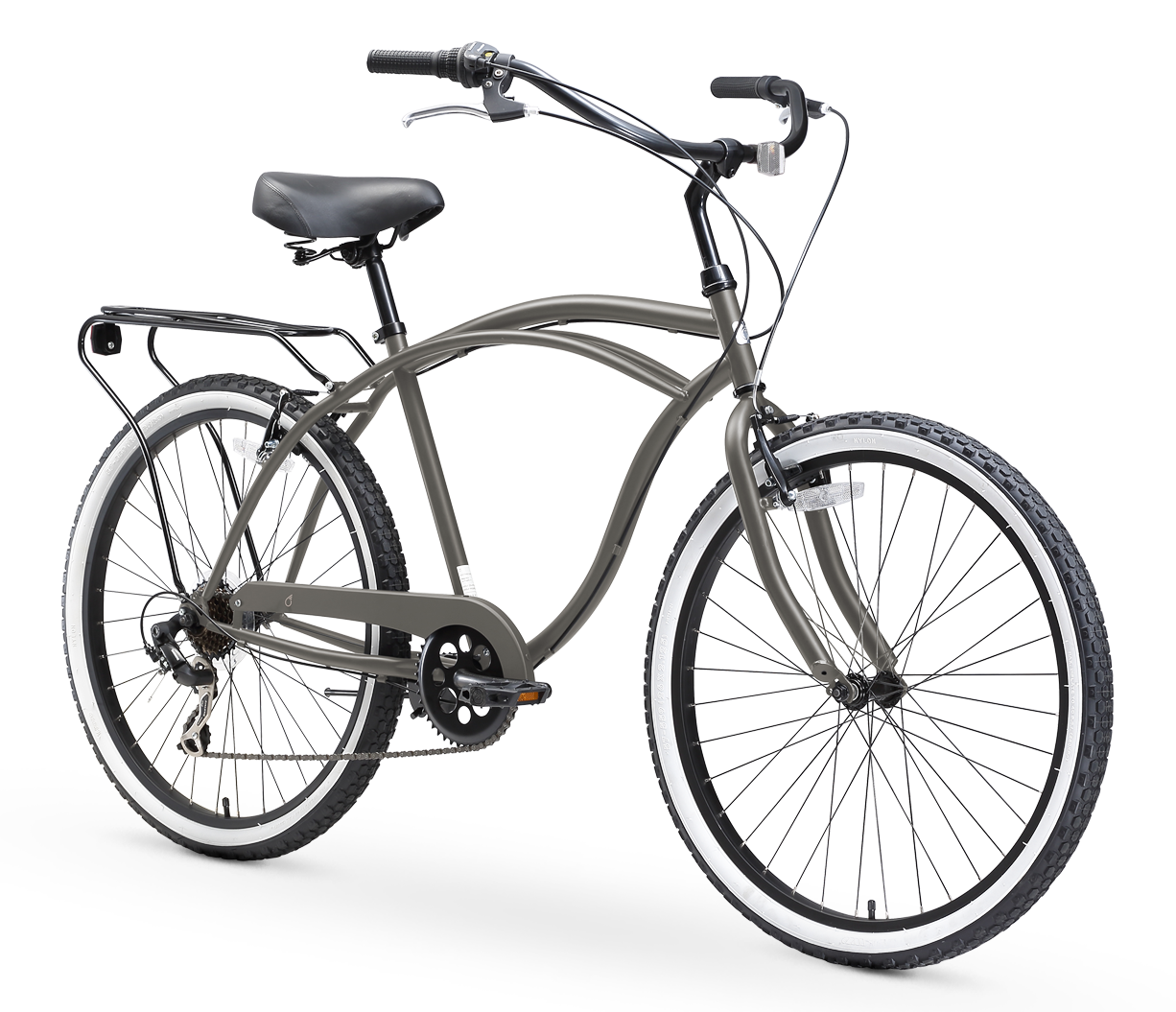 sixthreezero 26 inch men's 7 speed hybrid cruiser bicycle