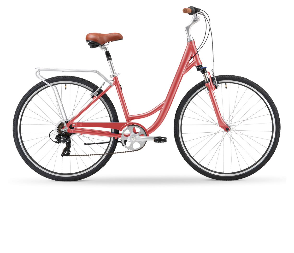 sixthreezero body ease women's comfort bicycle with rear rack