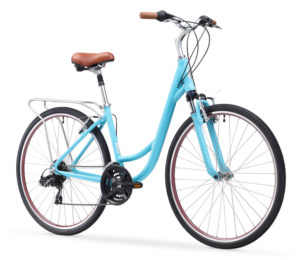 sixthreezero body ease women's comfort bicycle with rear rack