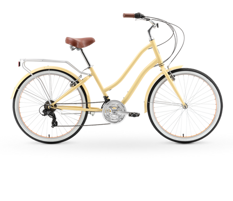 sixthreezero 26 inch 3 speed women's beach cruiser bicycle breathe