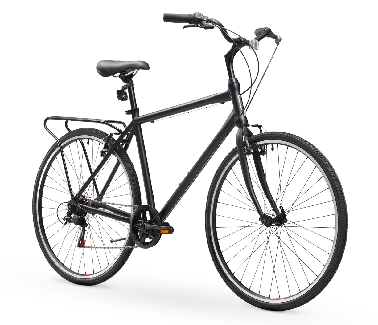sixthreezero explore your range women's hybrid commuter bicycle with rear rack