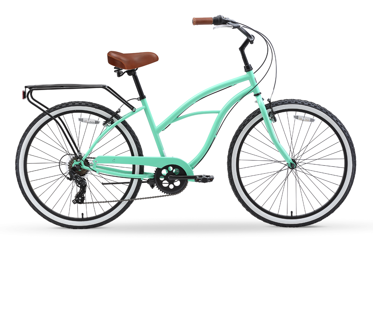 mint green bike