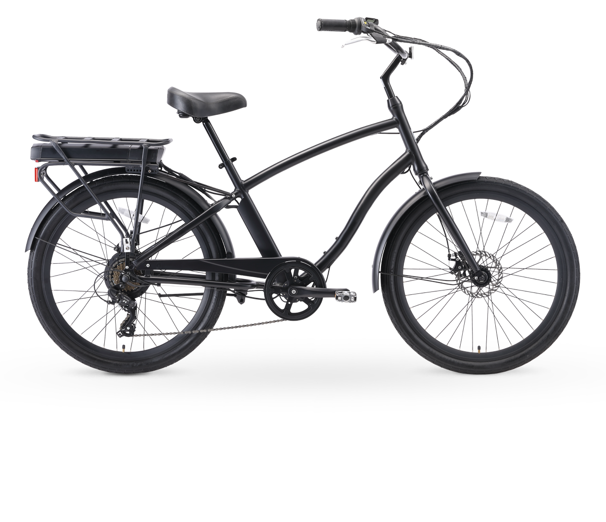 eahora 26 inch beach cruiser electric bicycle 36v 10.4 ah battery urban electric bike 350w ebike