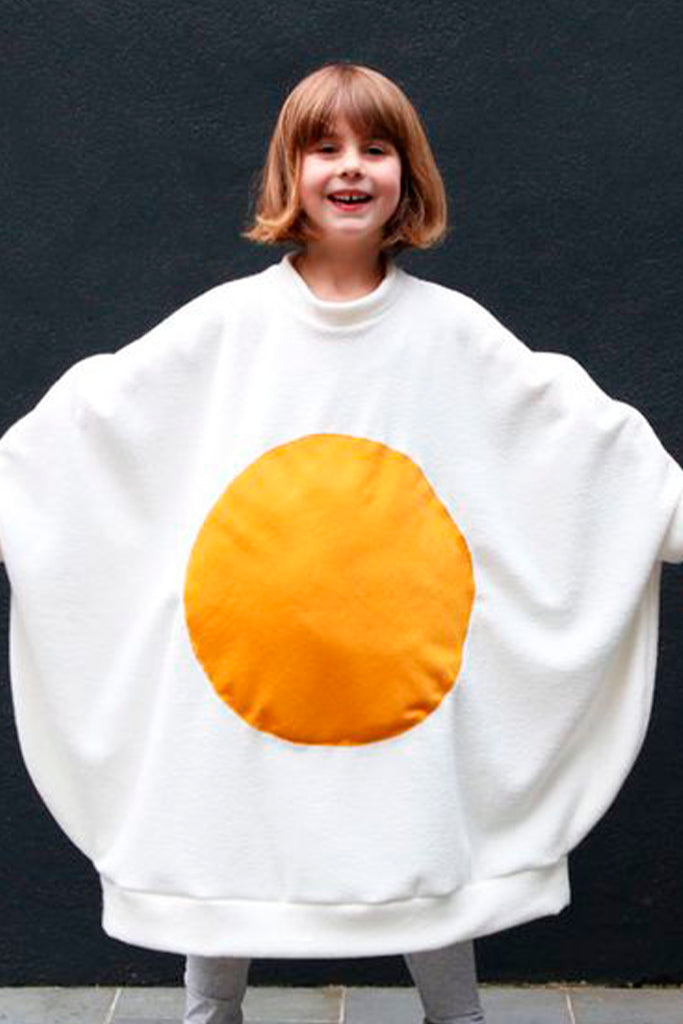 Foto de disfraz de huevo estrellado para niño
