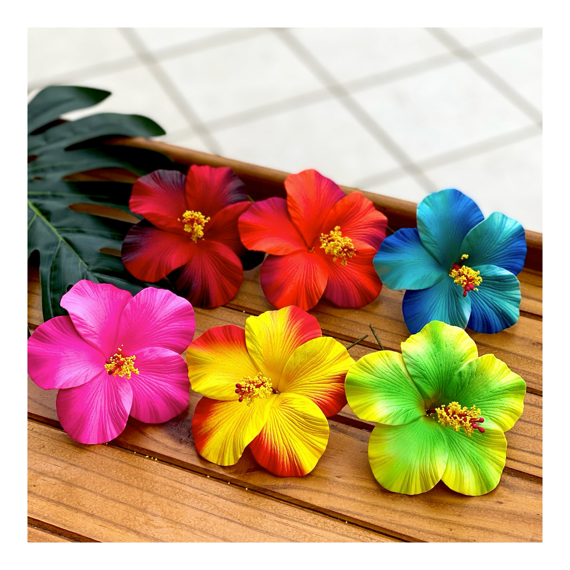 HIBISCUS FOAM FLOWERS -M1 – Sei Polynesian Chic