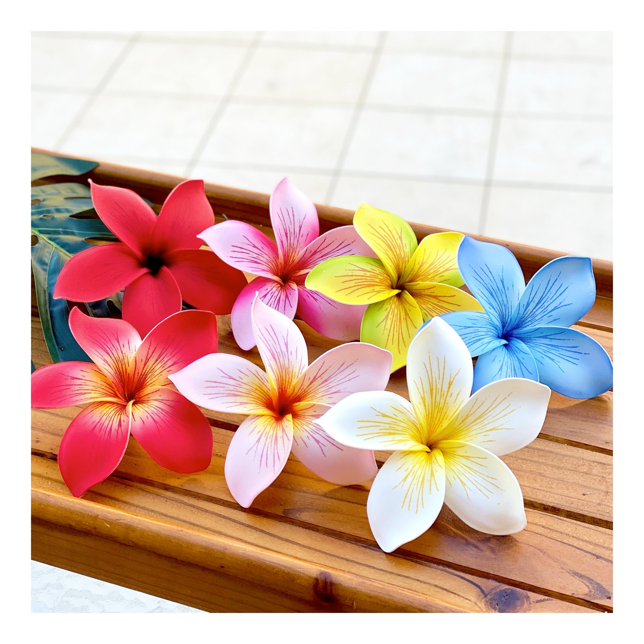 FRANGIPANI FOAM FLOWERS – Sei Polynesian Chic