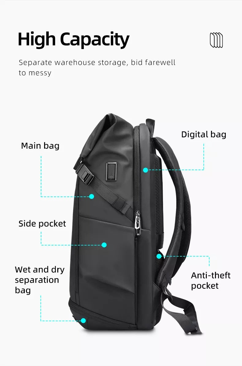 high capacity laptop backpack