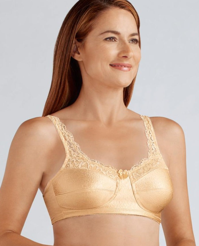 Lara - Molded Cup Bra - Nude Masectomy Bra by Amoena Wire Free