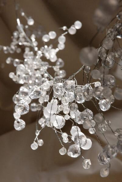 wired crystal garlands 42in