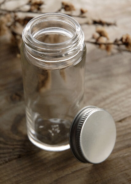 8.5 oz Glass Jar With Cork And Spoon - Glassnow