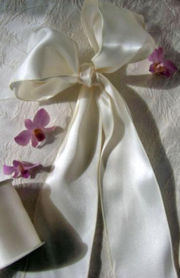 satin ribbon wedding