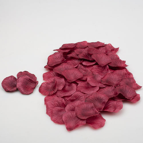 1000 Deep Red Quality Silk Rose Petals Confetti -Wedding