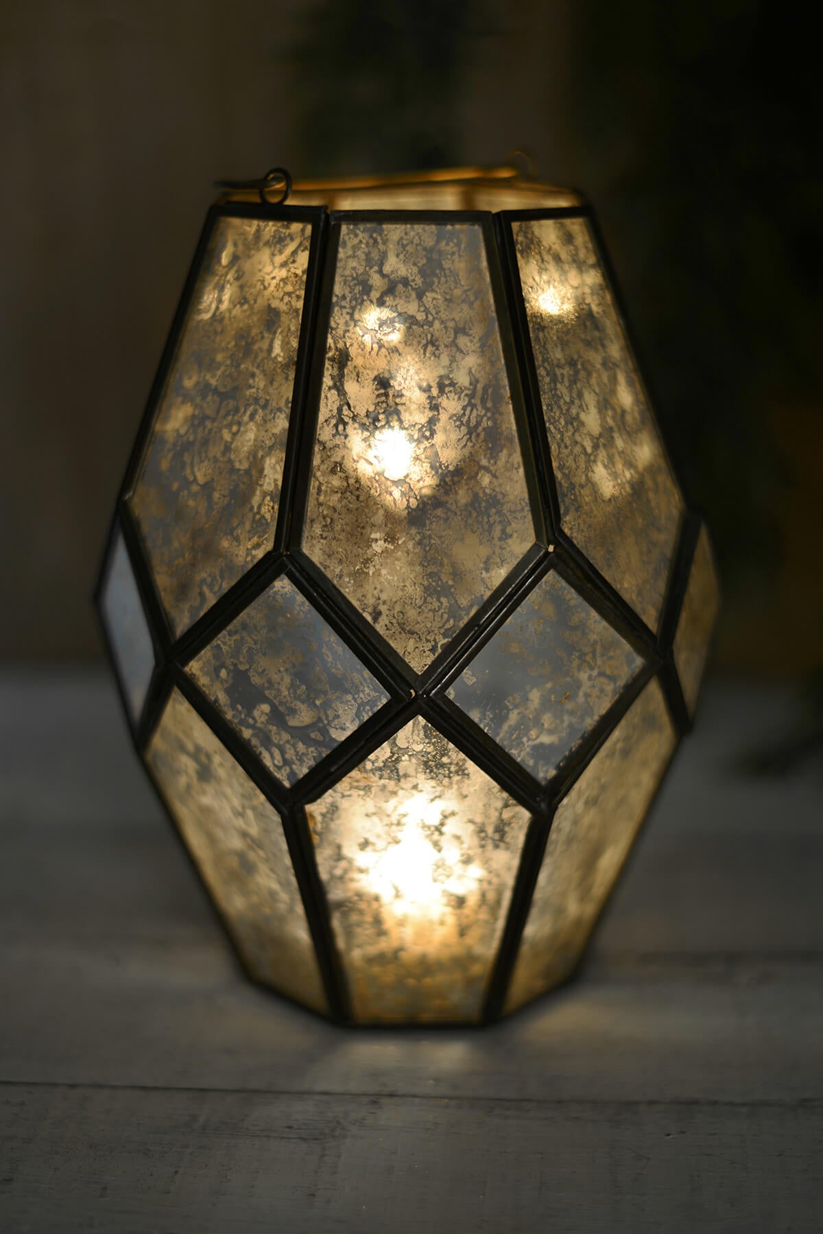 Mid-century Modern Candle Lantern with 