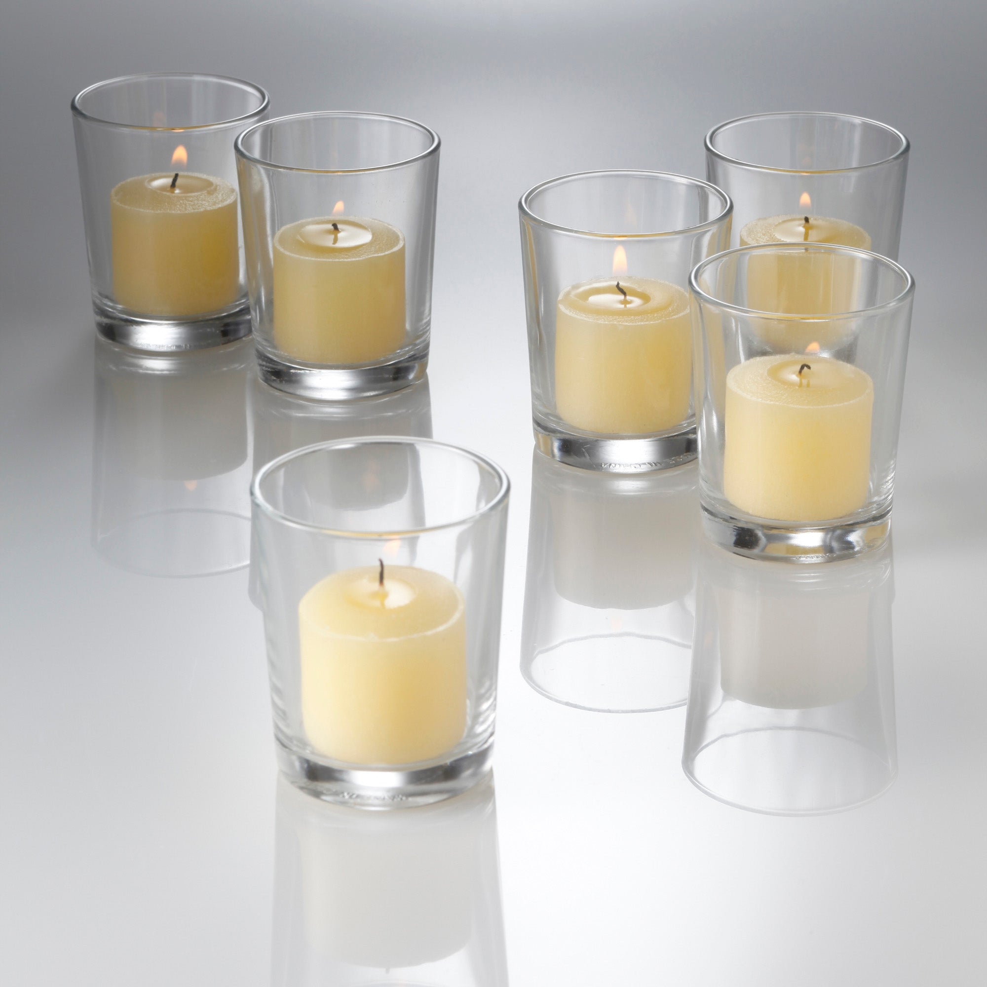 votive candles and holders