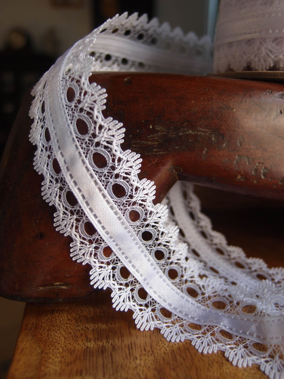 satin and lace ribbon