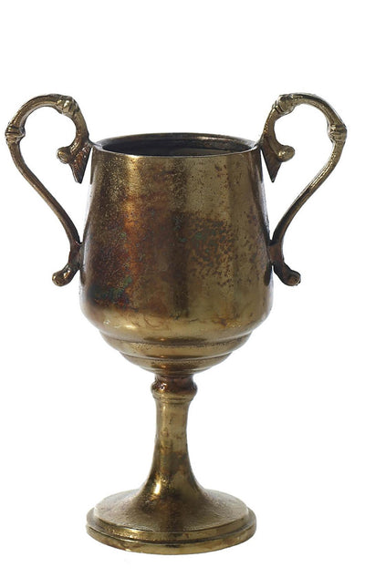 champion urn trophy gold metal vase 11