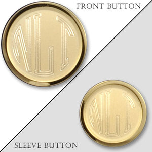 Monogrammed Custom Blazer Buttons Set