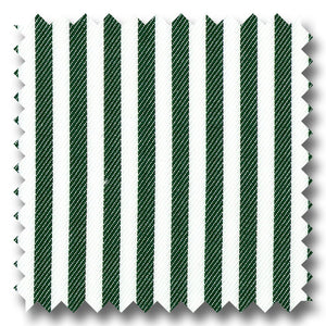 Green Stripe 2Ply Twill - Custom Dress Shirt