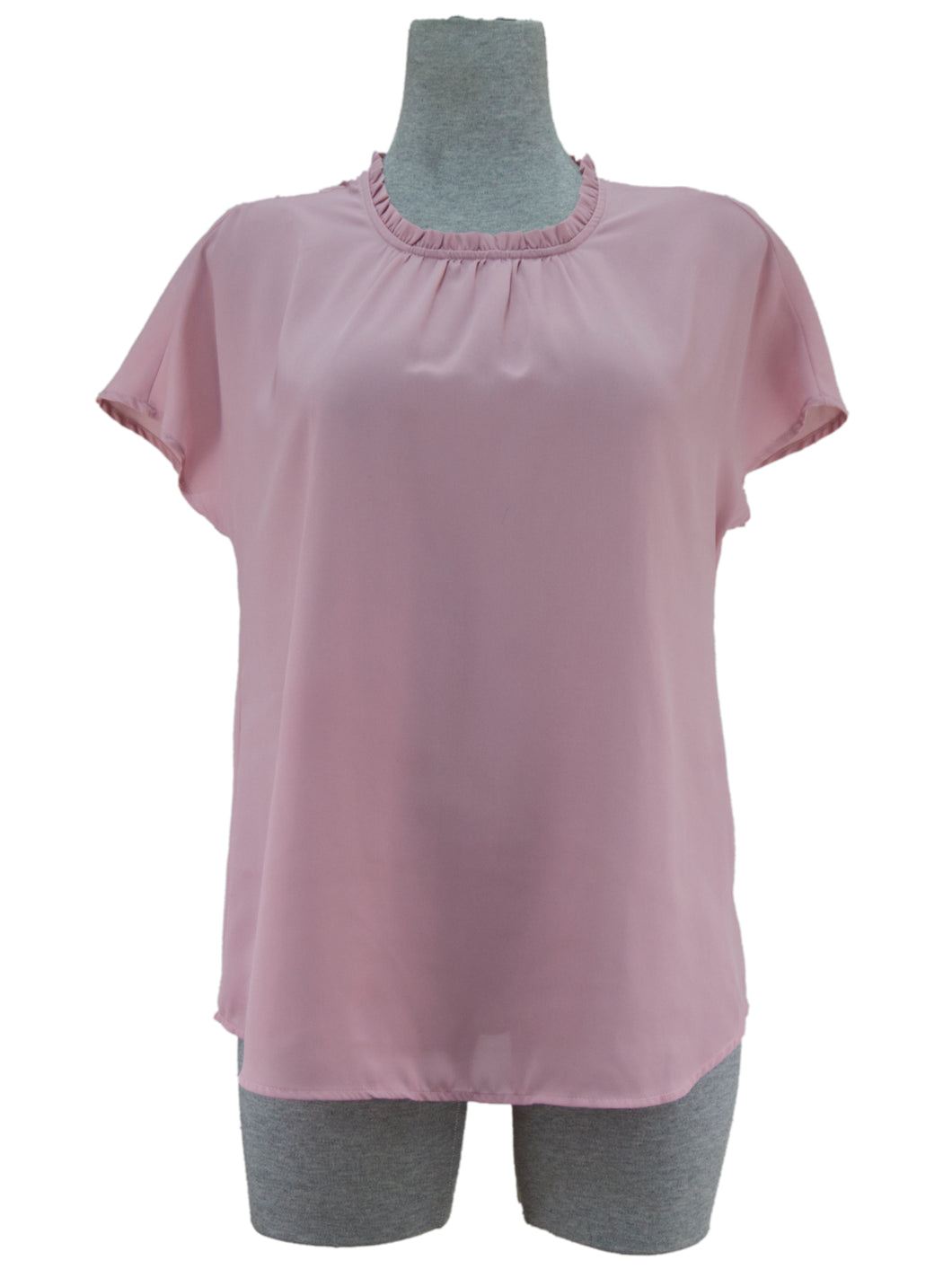 Blusa de gasa rosa pastel – Verde Permuta