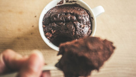 Algi spirulina cocoa mug cake