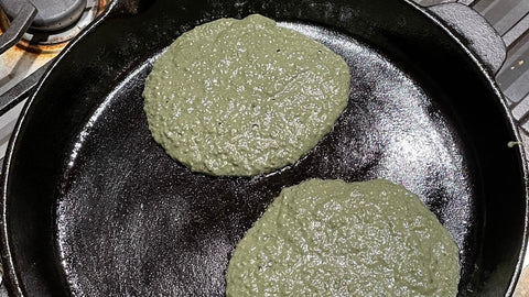 Algi spirulina pancakes