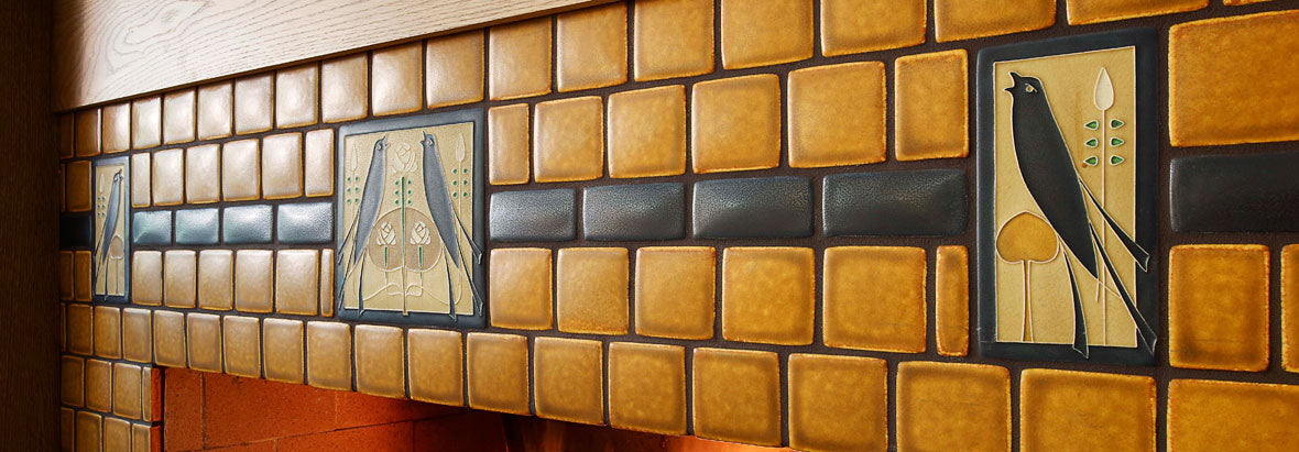 Motawi Tile: 6x6 Frame Ebony - Frank Lloyd Wright's Martin House