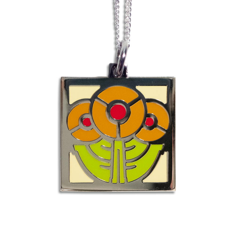 Round Flowers Pendant Necklace