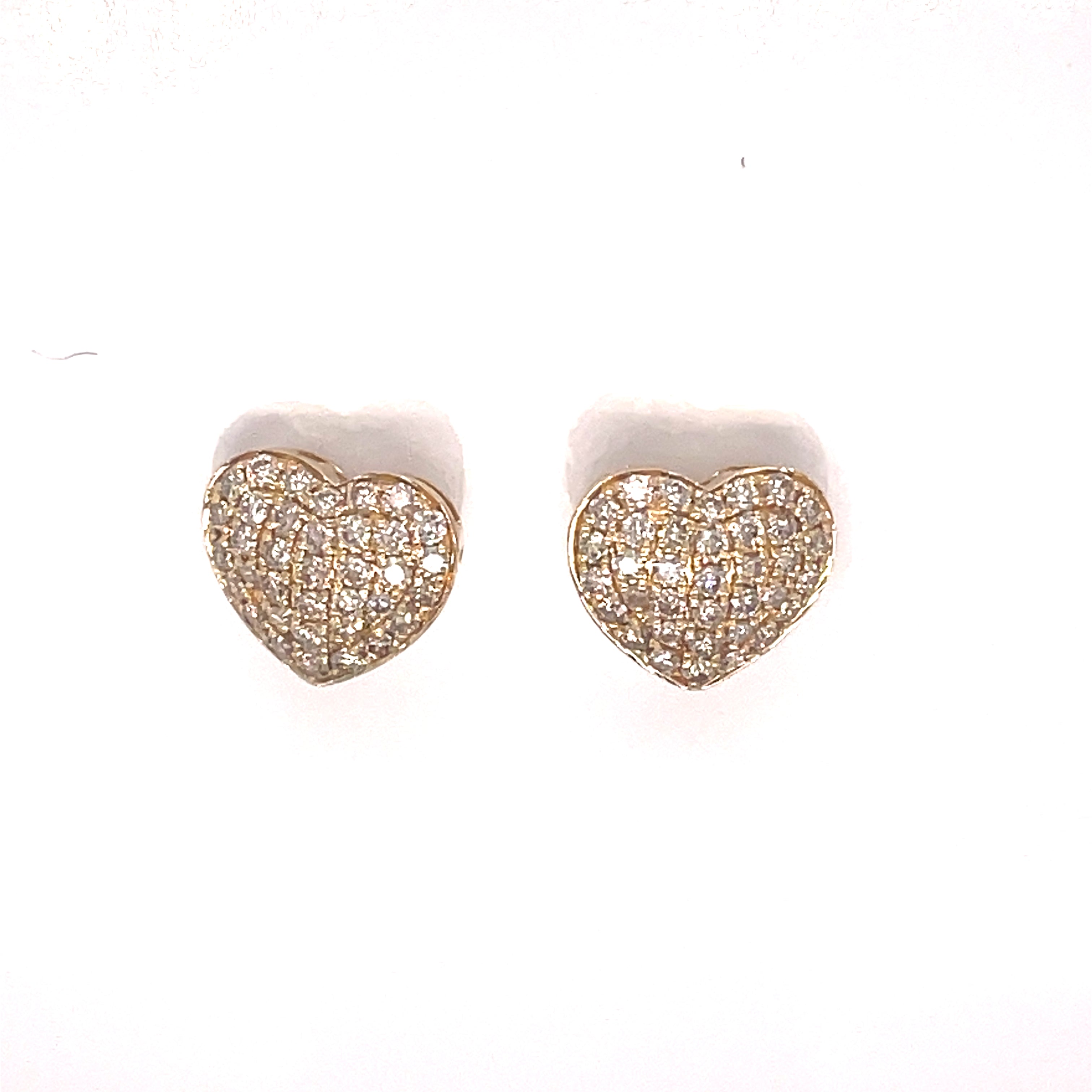 Estate Halo Earrings, Round DIAMOND 1.00ct  I  JSI1 SI2 14K Y 1.96g