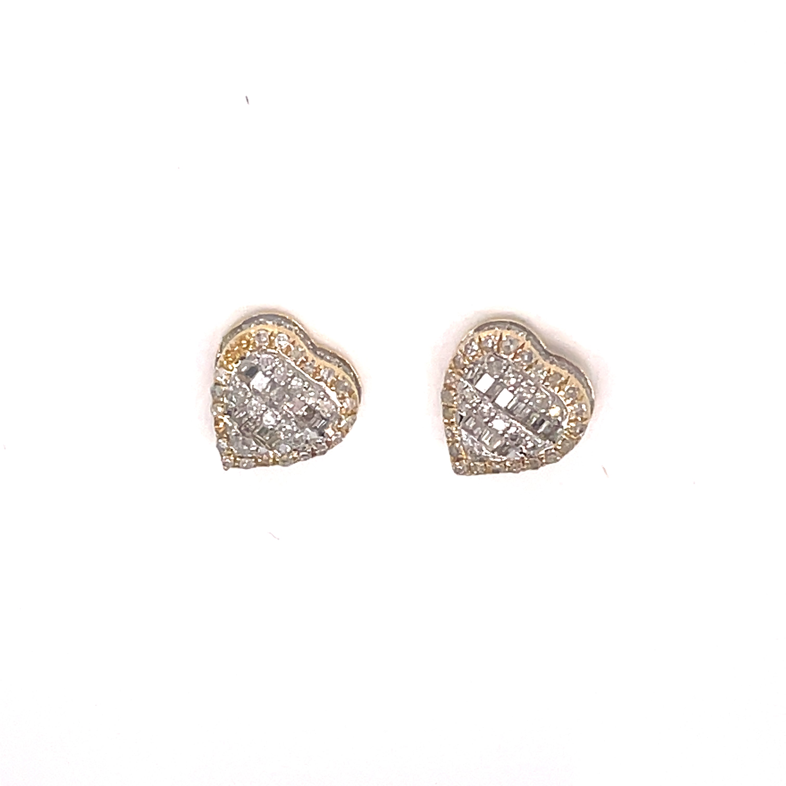 Estate Halo Earrings, Mixed DIAMOND 1.00ct  H  ISI2 I1 14K WY 2.87g