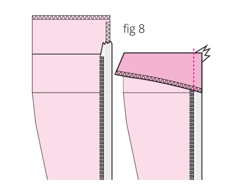 High Low Skirt Pattern - Sewing Instructions 8