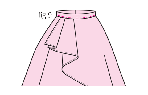 High Low Skirt Pattern - Sewing Instructions 9