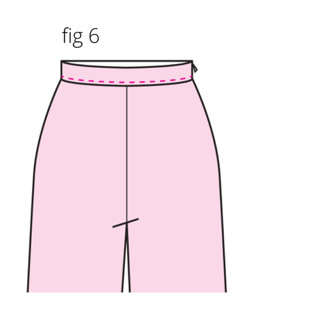 High Waisted Pants Pattern - Sewing Instructions 6