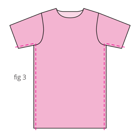 T-shirt dress pattern - sewing instructions 3