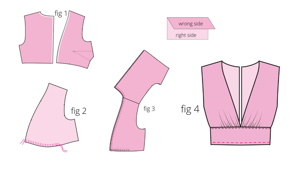 sewing instructions for a palazzo jumpsuit pattern
