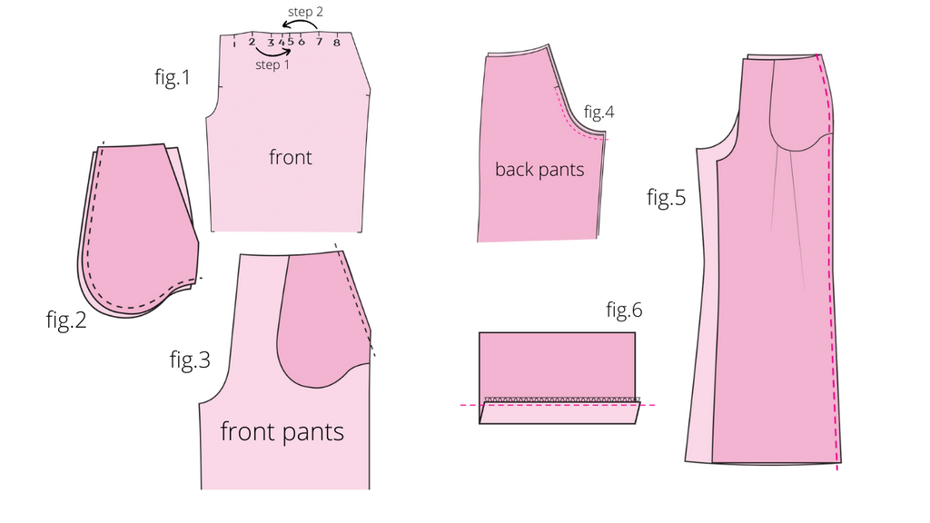 sewing instructions for a palazzo jumpsuit pattern (2)