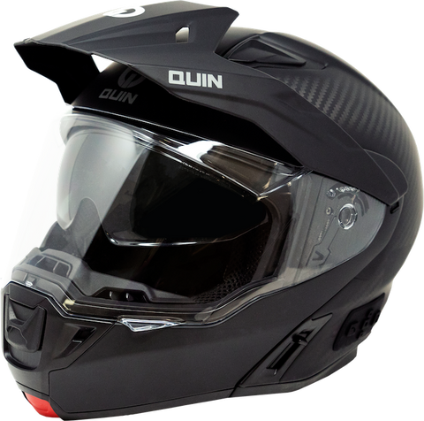 Quin Quest modular smart helmet carbon fiber