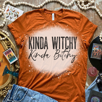 Kinda Witchy Bleached Shirt - Rust