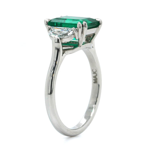 10.25 Ratti Natural Emerald Ring (Natural Panna/Panna Stone Gold Ring)  Original AAA Quality Gemstone Adjustable