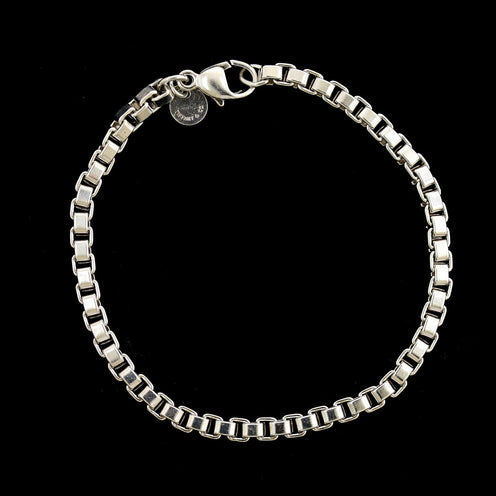 Vintage Tiffany and Co. Venetian Box Link Sterling Silver Bracelet For Sale  at 1stDibs | tiffany and co bracelet 925, tiffany box chain bracelet,  tiffany and co bracelet 925 vintage